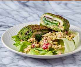 Cordon bleu alle erbe aromatiche con insalata croccante