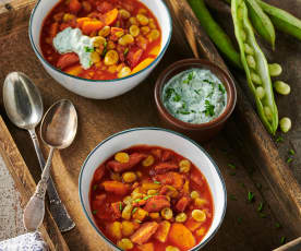 Dicke-Bohnen-Chorizo-Eintopf