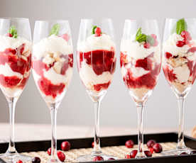Bagatelle au champagne et aux fruits rouges