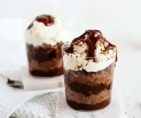 Salted Caramel and Chocolate Mousse
