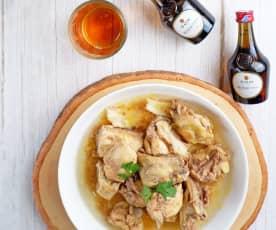 Steamed Chicken With Herbal Liqueur