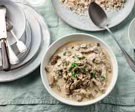 Ternera Stroganoff