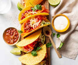 Vegetable and Kidney Bean Tacos (TM6)