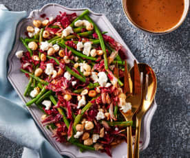 Green Bean and Radicchio Salad with Chèvre