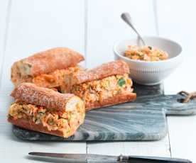 Salmon and Coleslaw Sandwich Filling