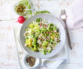 Graupen-Erbsen-Salat mit Thunfisch