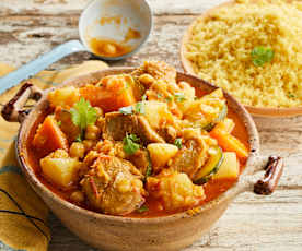 Couscous d'agneau et légumes