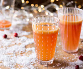 Cóctel de arándano y naranja sin alcohol