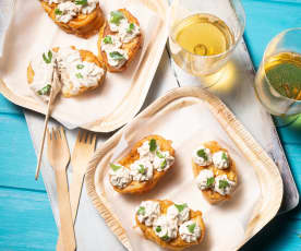 Torrijas salées à la sauce tonnato