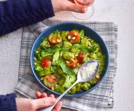 Gnocchi aux légumes et au pesto