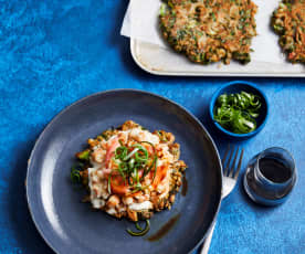 Prawn okonomiyaki (Diabetes)