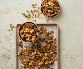Spiced roasted mixed nuts