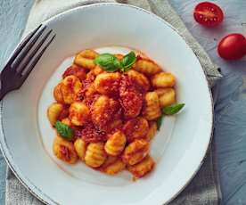 Gnocchi with Tomato and Basil Sauce
