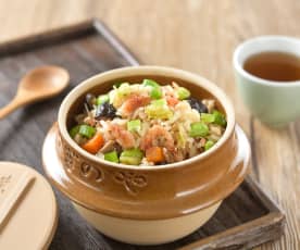櫻花蝦蔬菜炊飯