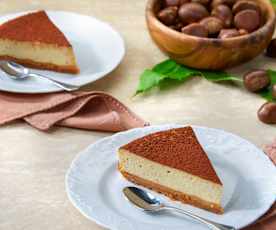 Cheesecake alle castagne