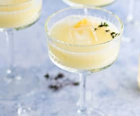 Virgin Lemon and Thyme Cocktail