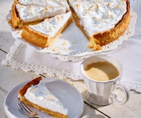 Apfelkuchen mit Schaum