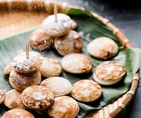 Khao nom kok (Mini tortitas dulces con leche de coco) - Laos