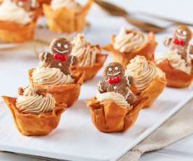 Gingerbread Mousse Phyllo Cups