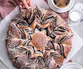 Gwiazda drożdżowa z makiem