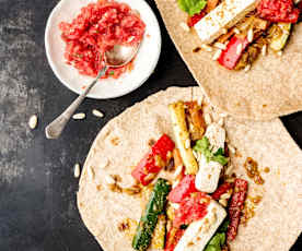 Fajitas veganas con tofu