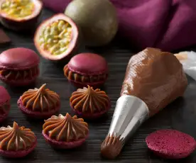 Maracuja-Schokoladen Ganache für Macarons