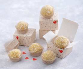 Trufle kokosowe z białą czekoladą