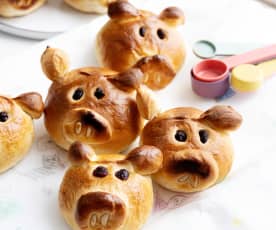 Piggy buns dolci