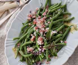 Bohnensalat mit Speck 