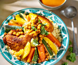 Couscous de poulet aux légumes