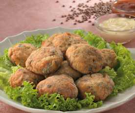 Knusprige Truten-Linsen-Meatballs