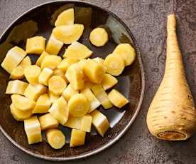 Gotowanie na parze pasternaku (200-500 g)