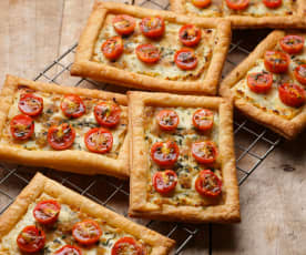 Tomato and Cream Cheese Tartlets
