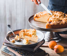 Moelleux abricot et amandes façon crumble