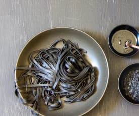 Squid ink pasta