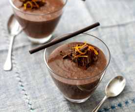 Chocolademousse met sinaasappel