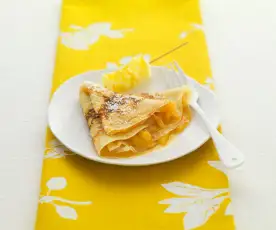 Pineapple and Rum Pancakes