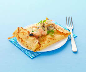 Gluten Free Savory Crêpes with Seafood
