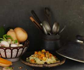 Bidawi- Cuscuz de borrego e legumes