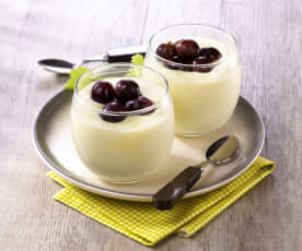 Crème d'amande aux raisins