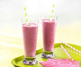 Milkshake aux fruits rouges