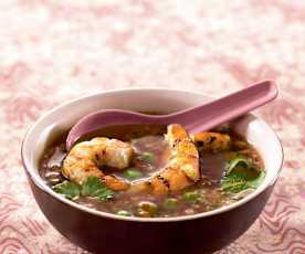 Avril - Bouillon de gambas à la citronnelle