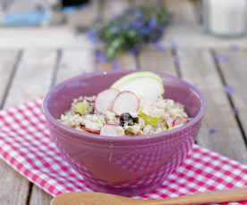 Salada de maçã com nozes