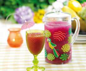 Granizado de limão e groselha