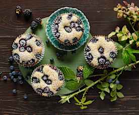 Muffiny s borůvkami a ostružinami