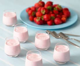 Pudding aux fraises