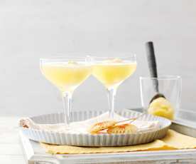 Espumante com sorvete de laranja