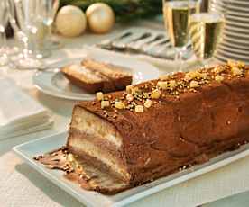 Mandelnougat-Schokoladen-Kuchen