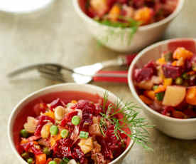 Russian beetroot salad