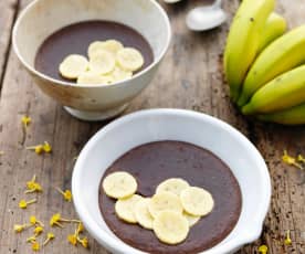 Carob Porridge with Linseed and Date Milk